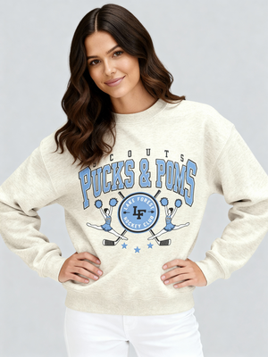 Pucks & Poms Official Crewneck Sweatshirt