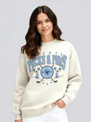 Pucks & Poms Official Crewneck Sweatshirt