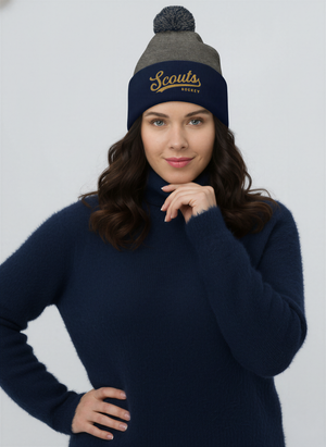 Scouts Hockey Script Pom Beanie