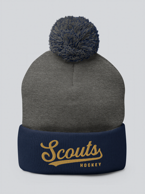 Scouts Hockey Script Pom Beanie